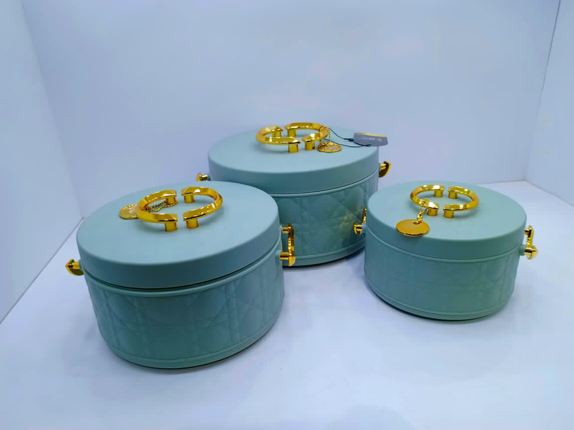 3 Pièces de Bols Isothermiques Intérieur Inox (pour garder vos repas au chaud)