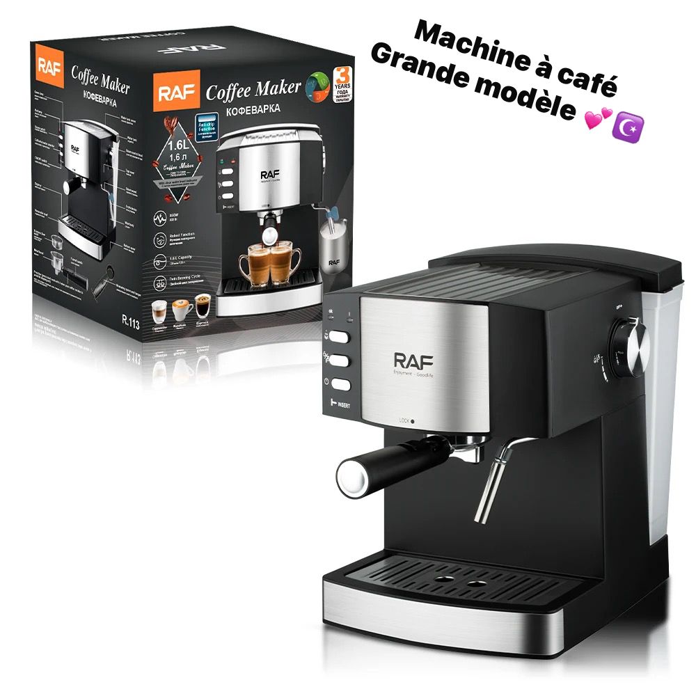 Machine à Café Raf 1,6L - L'Art du Café à Domicile
