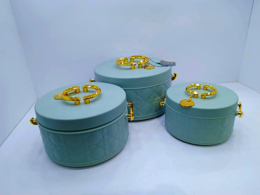 3 Pièces de Bols Isothermiques Intérieur Inox (pour garder vos repas au chaud)
