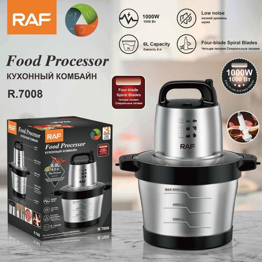 Hachoir en Inox Électrique 6 Litres
