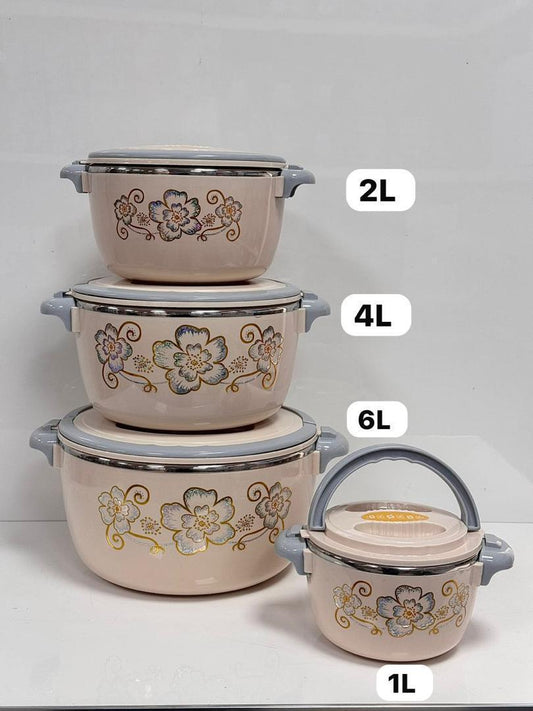Ensemble de 4 pièces bols isothermiques intérieur inox